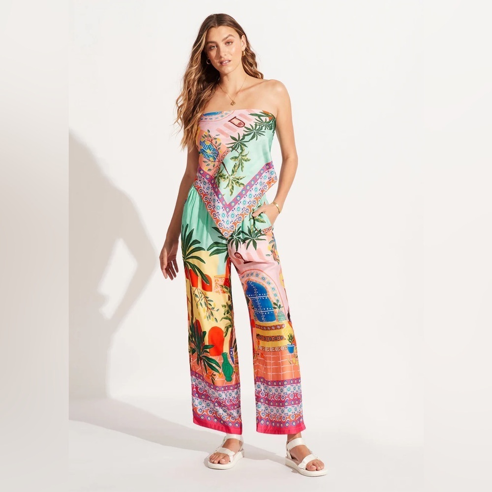 NWT On Vacation Silk Pant - Picture 1 of 5